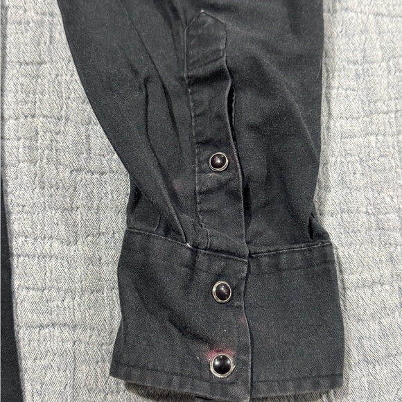 Vintage Roper Shirt Mens L Blue Western Pearl Snap Cowboy Aztec Stagecoach Rodeo - Picture 9 of 11